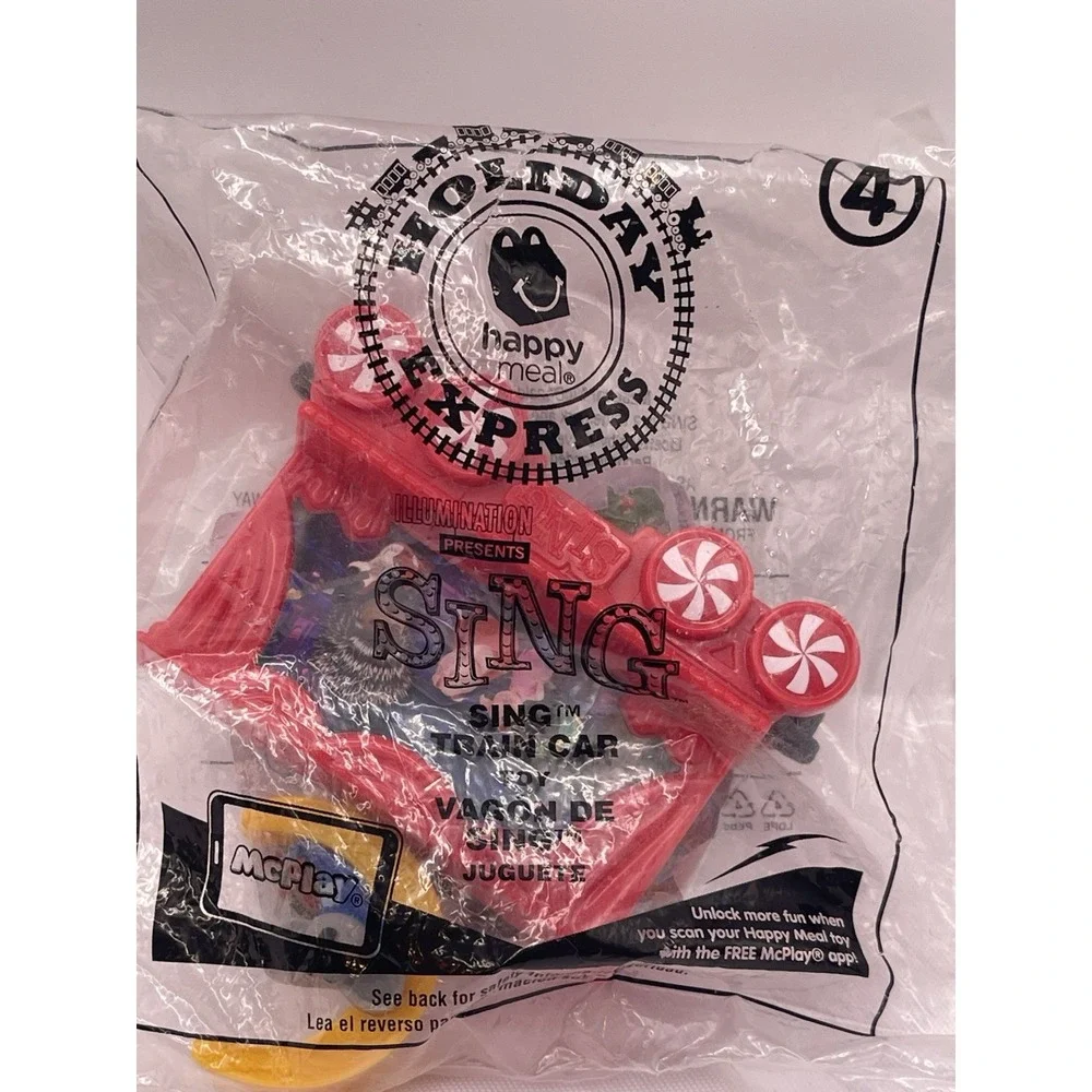 McDonalds Holiday Express 2017 Happy Meal Toys Number #4 Sing Train Car‎